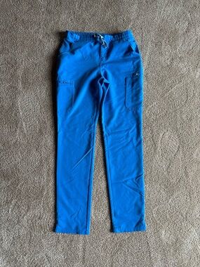 Figs Technical Collection Scrub Pants in Bright Blue